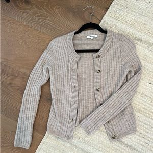 Madewell wool button down sweater